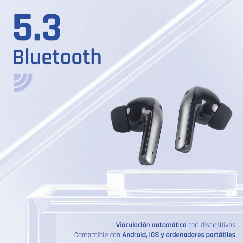 Infortisa Image 1 - iggual Auriculares inalámbricos TWS Bluetooth negr