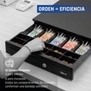 Infortisa Image 5 - iggual Cajón portamonedas IRON-20 42cm 4+8 negro