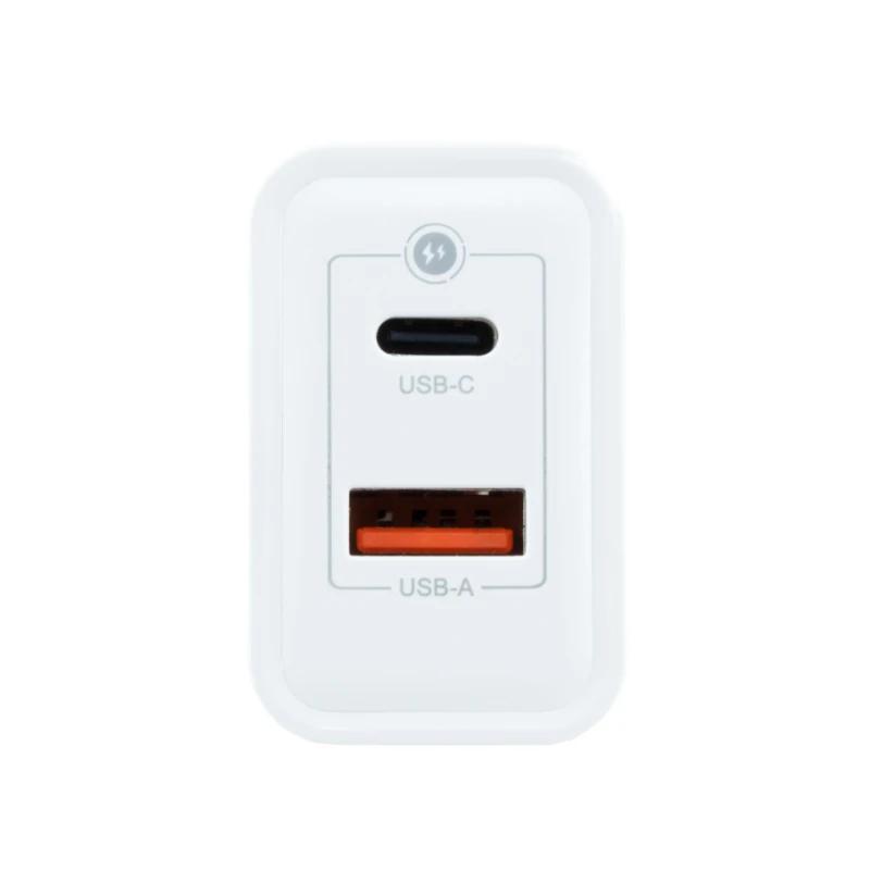 Infortisa Image 1 - Coolbox Cargador Gan 30W USB-C/USB-A PARED