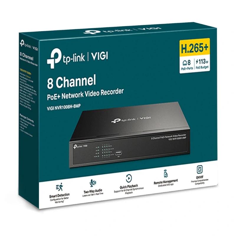 Infortisa Image 2 - VIGI Grabador IP NVR1008H-8MP Rack 01 HDD 08 C PoE