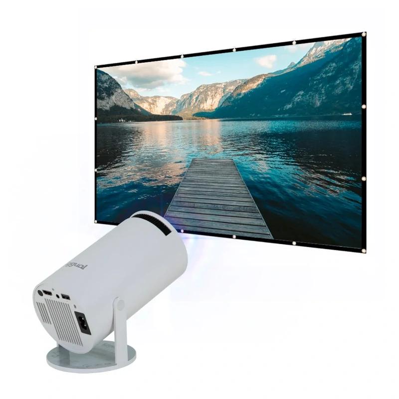 Infortisa Image 3 - iggual Pack mini proyector + pantalla 120" plegabl