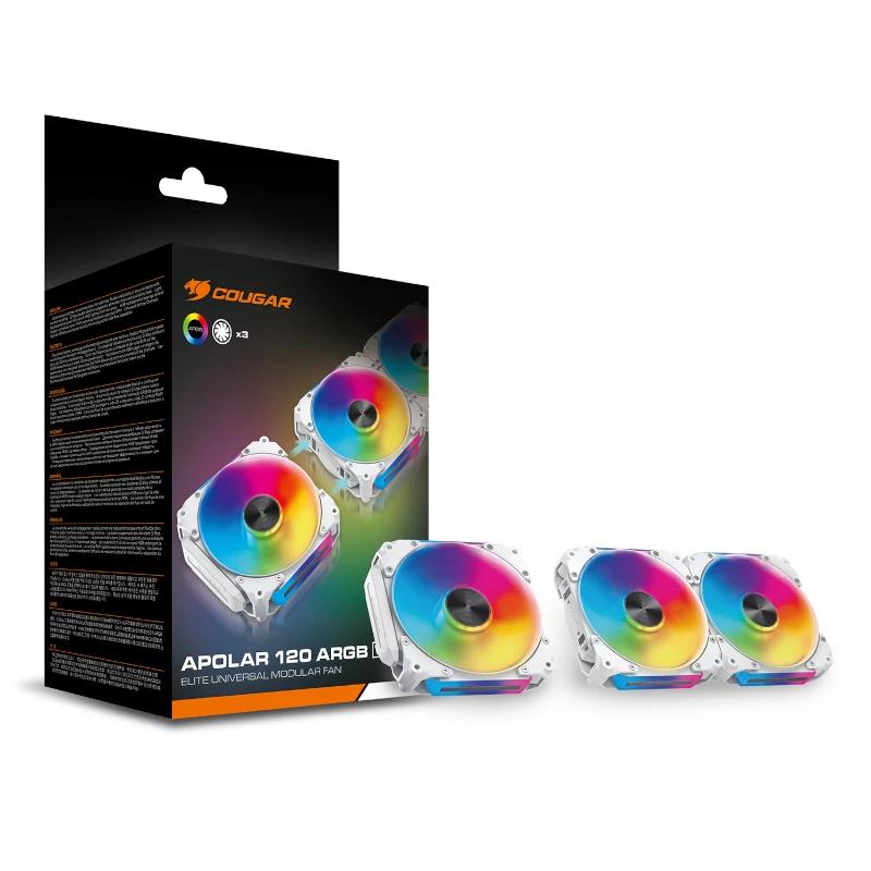 Infortisa Image 3 - Cougar Vent. Modular Apolar 120 Argb White (3pcs)