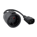 Infortisa Image 1 - Nanocable Cable Adaptador C14-M a CEE7-H, 50cm