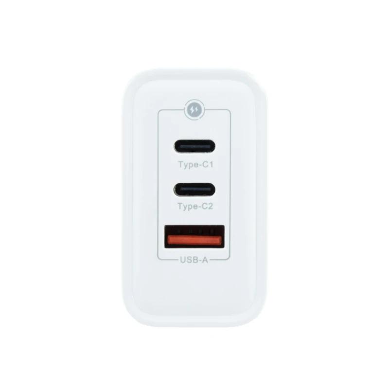 Infortisa Image 1 - Coolbox Cargador Pared GAN 65W USB-C/USB-C/USB-A