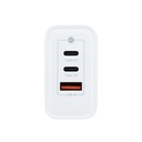 Infortisa Image 1 - Coolbox Cargador Pared GAN 65W USB-C/USB-C/USB-A