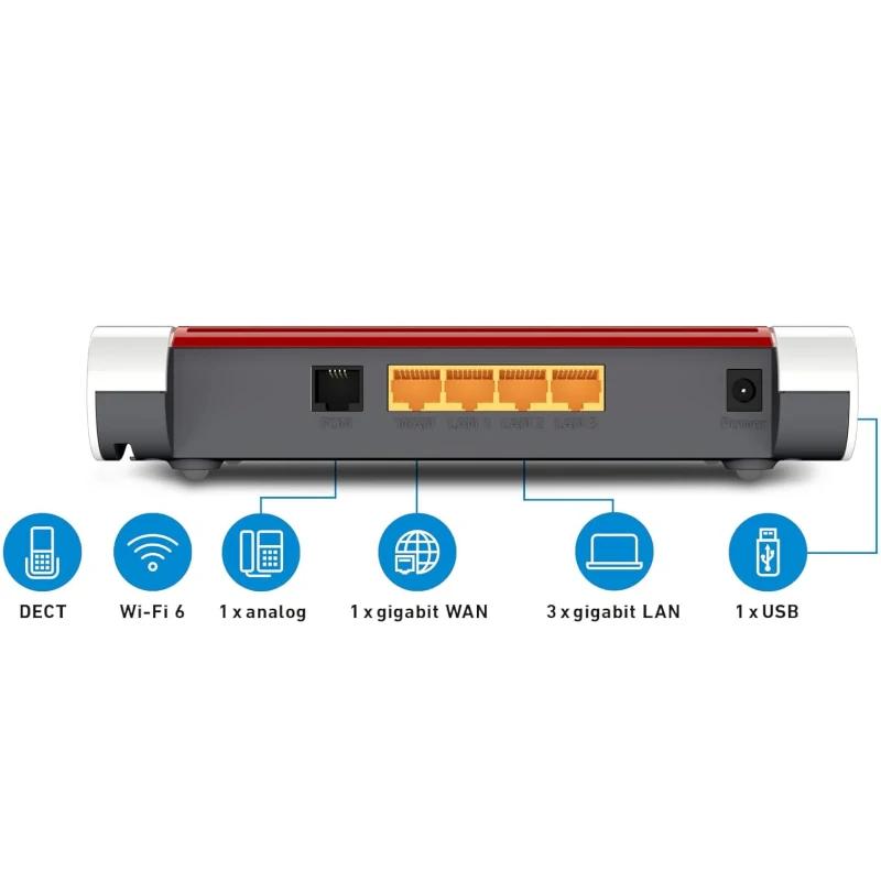 Infortisa Image 2 - Fritz!Box 4050 Router WiFi6 Mesh 1xGb WAN 3xGb LAN