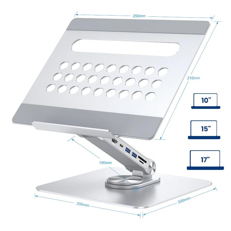 Infortisa Image 1 - EWENT Soporte Giro 360º y DockingStation 7 en 1