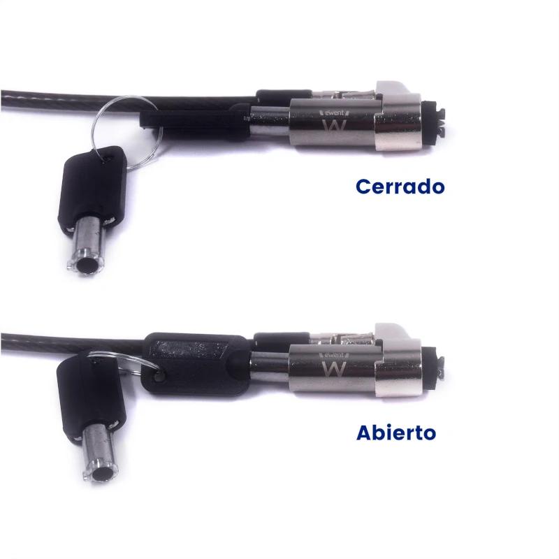 Infortisa Image 1 - EWENT Cable Seguridad Nano con Llave