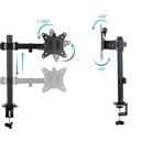 Infortisa Image 2 - Tooq Soporte mesa DB1802TN-B 2 brazos 17-27"