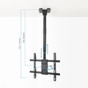 Infortisa Image 2 - Tooq LPCE1175TSLI-B Soporte techo TV 32"-75"