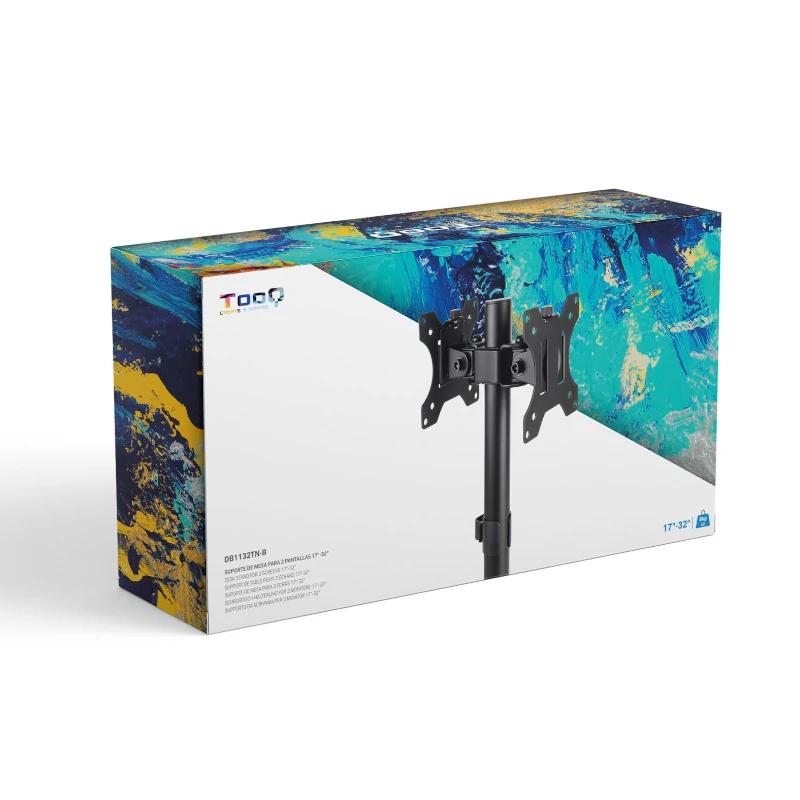 Infortisa Image 2 - Tooq DB1132TN-B Soporte mesa 2 pantallas 17"-32"