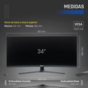 Infortisa Image 6 - iggual Monitor 34" UWQHD 1ms 2DP 2HDMI MM AA Curvo