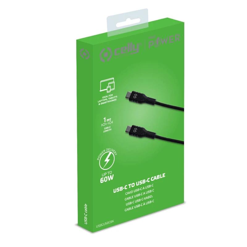 Infortisa Image 1 - Celly Cable Usb-C - Usb-C  60W 1m Negro