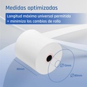 Infortisa Image 2 - iggual Caja 50 rollos papel térmico sin BPA 80x80