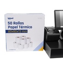 Infortisa Image 5 - iggual Caja 50 rollos papel térmico sin BPA 80x80