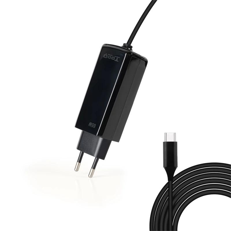 Infortisa Image 2 - Tooq Cargador portátil GAN USB-C PD 65W Cúbico