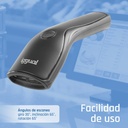 Infortisa Image 5 - iggual Lector código barras 1D USB botón soporte