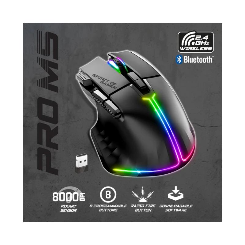 Infortisa Image 3 - Spirit of Gamer Ratón Inalambrico Pro M5 Black