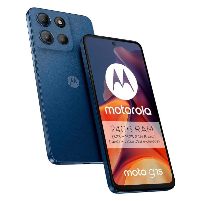 Infortisa Image 1 - Motorola Moto G15 4G 6.7" 8Gb 512Gb Navy Peony