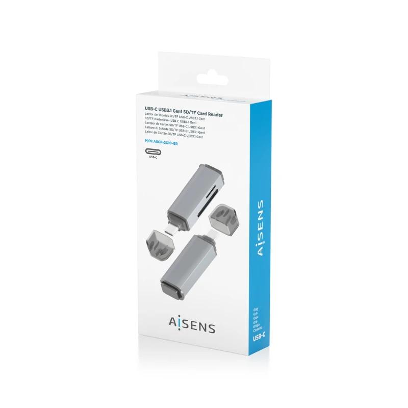 Infortisa Image 3 - Aisens Lector Tarjetas SD MSD MMC RS-MMC MMCM USBC