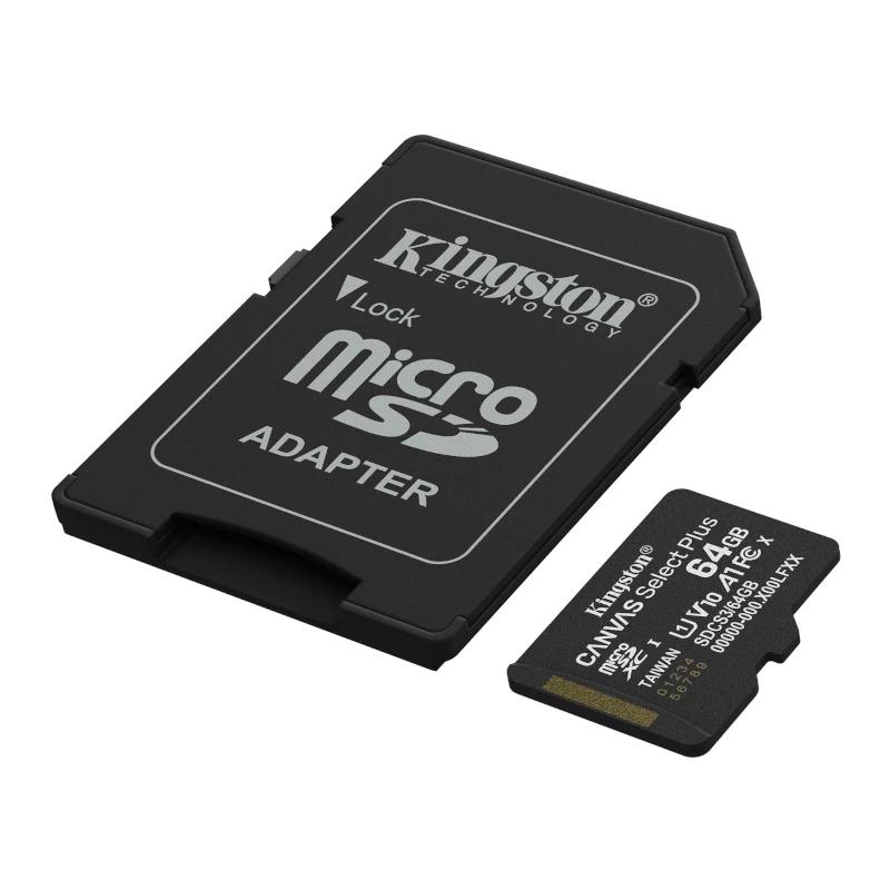 Infortisa Image 1 - Kingston SDCS3/64GB microSDXC Gen3 100MB/s A1