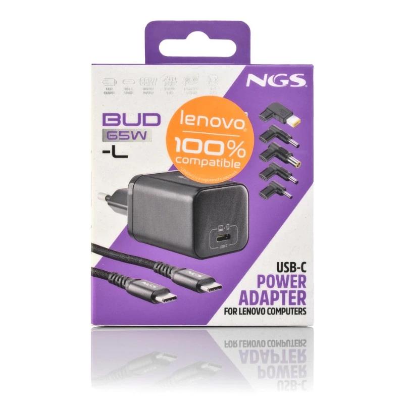 Infortisa Image 1 - NGS PACK CARGA USBC 65W+CABL 1,5M+5 CLAVIJ LENOVO