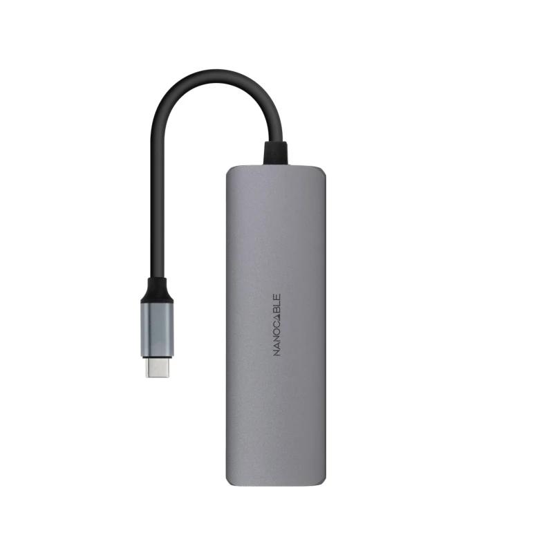 Infortisa Image 1 - Nanocable Hub USB-C 3xUSB-A+HDMI+USB-C PD