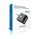 Infortisa Image 2 - Aisens Lector Tarjetas Inteligente DNI Negro