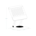 Infortisa Image 2 - Tooq Soporte mesa 360º dispositivos hasta 13" Gris