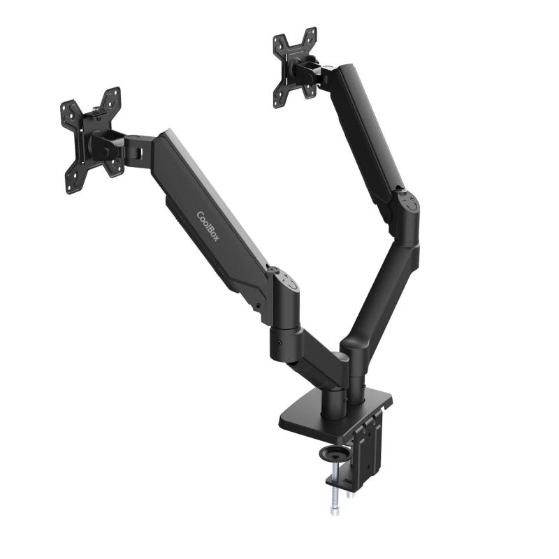 Infortisa Image 1 - COOLBOX Soporte dos Monitores Brazo Neumático