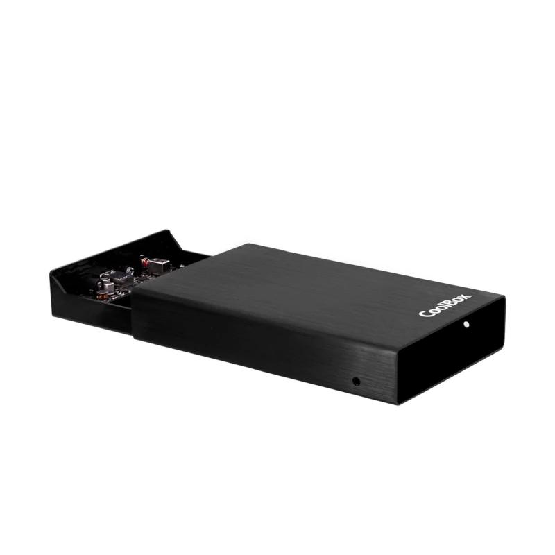Infortisa Image 1 - Coolbox Caja HDD 3.5" SCA-3533 USB3.0 Negra Alum