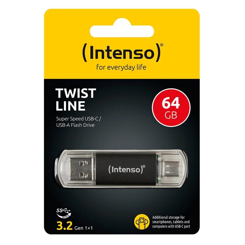 Infortisa Image 1 - Intenso Twist Line Lápiz USB 3.2 A+C 256Gb