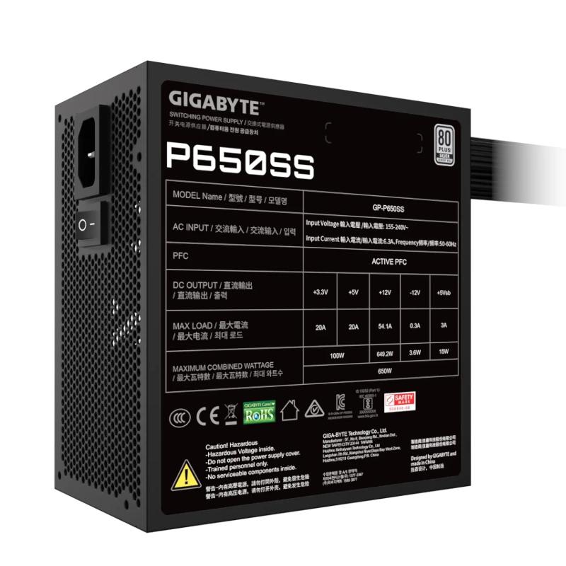 Infortisa Image 1 - Gigabyte Fuente Alimentación GP-P650SS 650W 80+