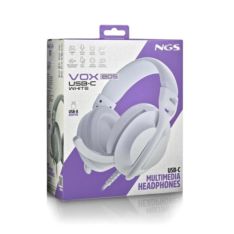 Infortisa Image 3 - NGS Auriculares cable USB-C Control Vol. Blanco