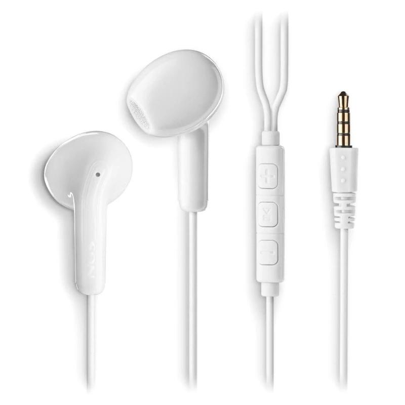 Infortisa Image 1 - NGS Auricular Blanco Estéreo con cable JACK 3.5 mm