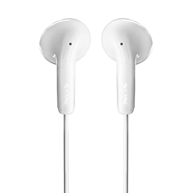 Infortisa Image 2 - NGS Auricular Blanco Estéreo con cable JACK 3.5 mm
