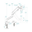 Infortisa Image 2 - Tooq Soporte mesa DB1334TNR-B 1 brazo 13-34"