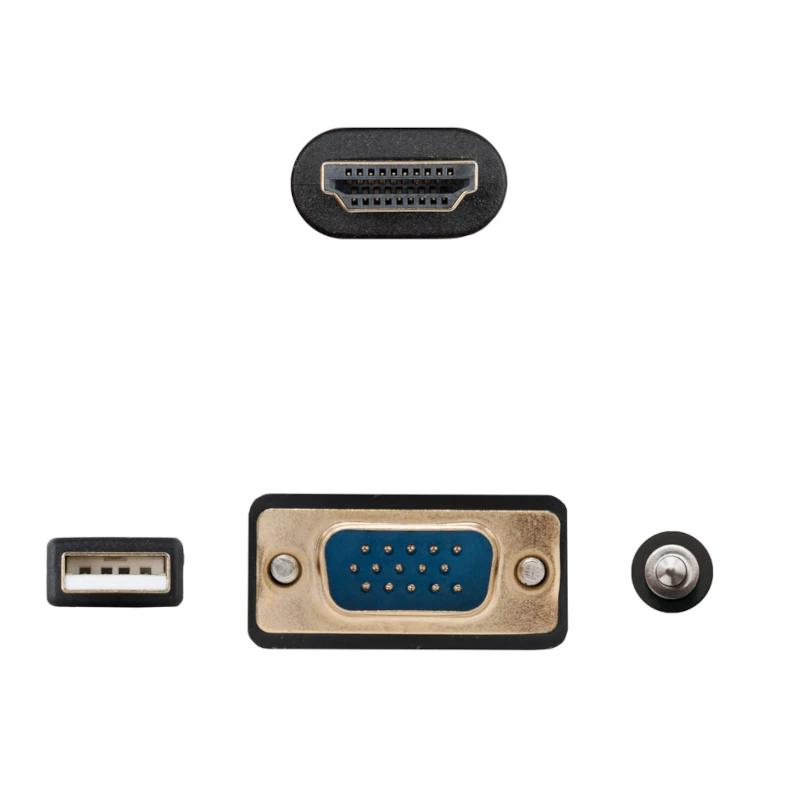 Infortisa Image 1 - Nanocable Conversor VGA+Audio a HDMI M-M 1,8 m