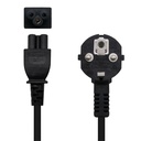 Infortisa Image 1 - Nanocable Cable Alim. trébol, CEE7 -M-C5-H, 2 m