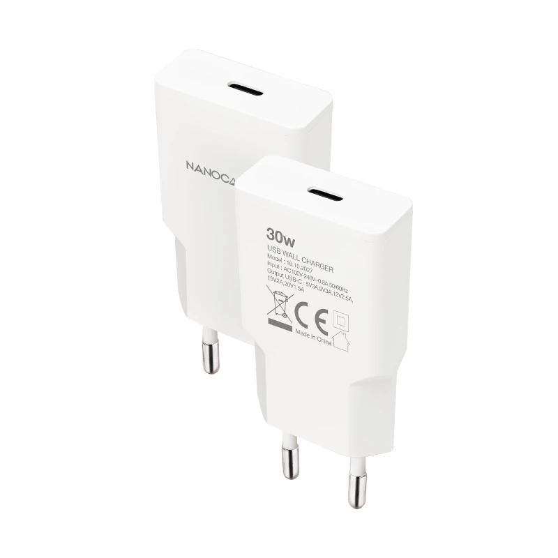 Infortisa Image 1 - Nanocable Cargador USB-C/PD 30W   Blanco