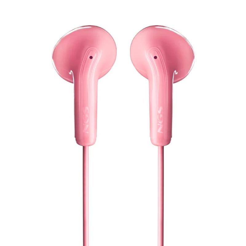 Infortisa Image 2 - NGS Auricular Rosa Estéreo Cable JACK 3.5 Mm