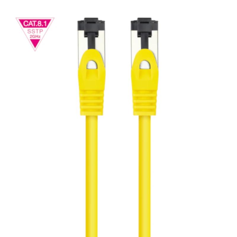Infortisa Image 2 - Nanocable Cable red Cat. 8.1 2GHZ SSTP Amarillo 1m