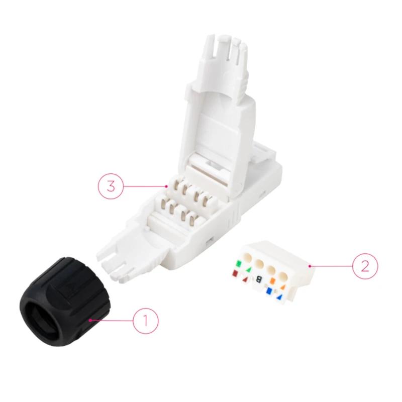 Infortisa Image 1 - Nanocable Conector RJ45 Auto Crimpable 10 uds