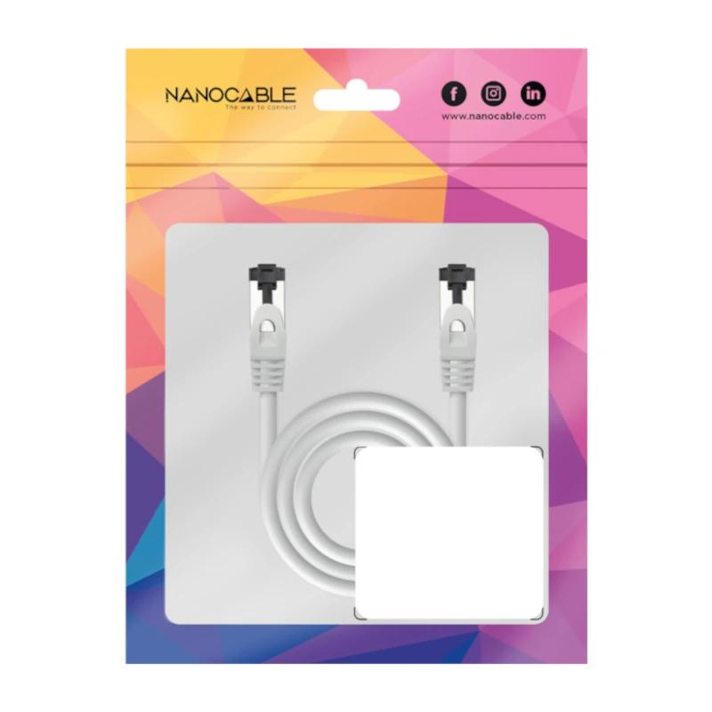 Infortisa Image 3 - Nanocable Cable red Cat. 8.1 2GHZ SSTP Blanco 1m