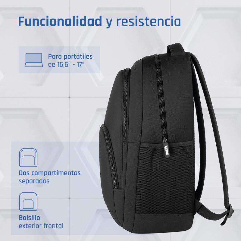 Infortisa Image 2 - iggual Mochila portátil 15.6-17 Everyday Use negra
