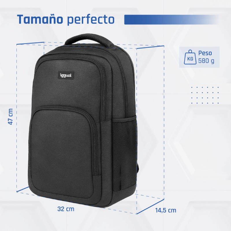 Infortisa Image 4 - iggual Mochila portátil 15.6-17 Everyday Use negra