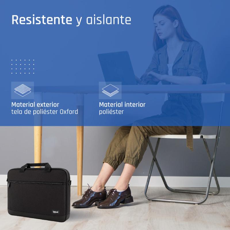 Infortisa Image 1 - iggual Maletín portátil 15.6" Everyday Use negro