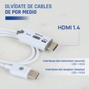 Infortisa Image 2 - iggual Transmisor y receptor HDMI FHD inalámbrico