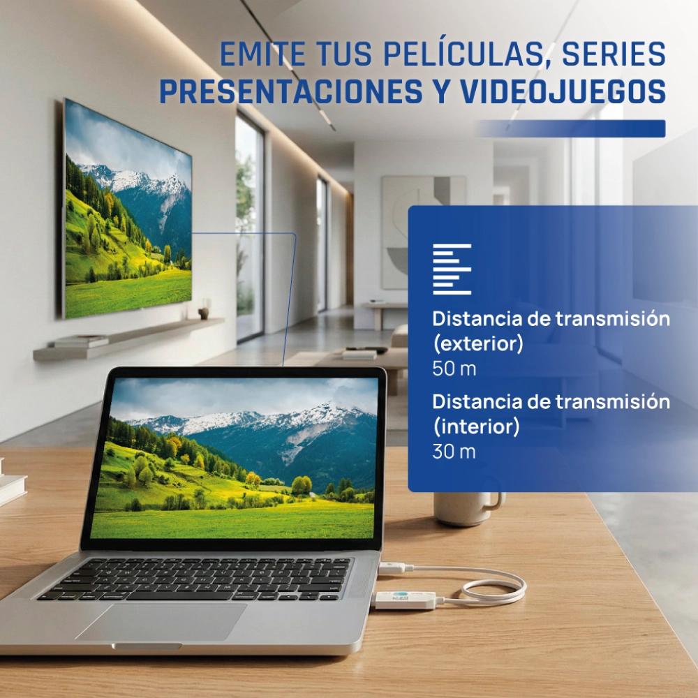 Infortisa Image 5 - iggual Transmisor y receptor HDMI FHD inalámbrico