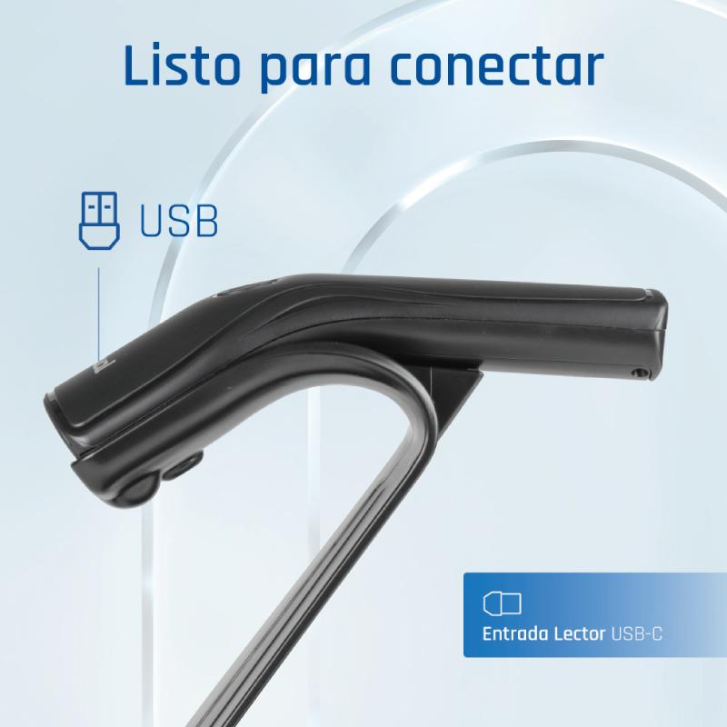 Infortisa Image 2 - iggual Lector código barras 2D USB botón soporte